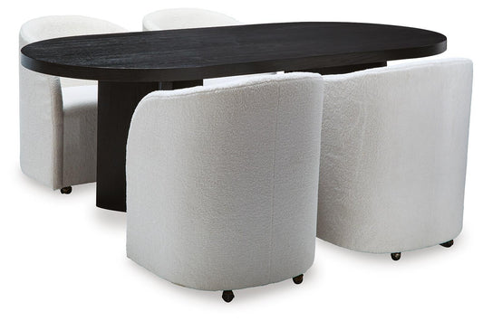 Rowanbeck Dining Table and 4 Chairs