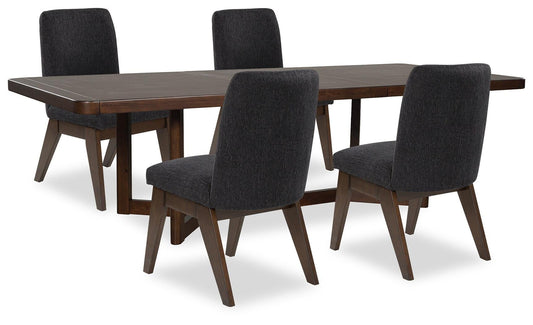 Kendamor Dining Table and 4 Chairs