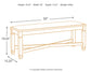 Tyler Creek Dining Table and 4 Chairs and Bench