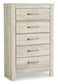 Bellaby  Panel Bed With Mirrored Dresser And Chest