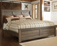 Juararo King Panel Bed with Mirrored Dresser