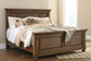 Flynnter  Panel Bed With Mirrored Dresser, Chest And 2 Nightstands