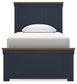 Landocken Twin Panel Bed with Nightstand