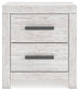 Cayboni Full Panel Bed with Mirrored Dresser and Nightstand