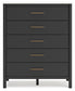 Cadmori Full Upholstered Bed with Mirrored Dresser, Chest and 2 Nightstands
