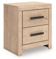 Sanginlane Two Drawer Night Stand