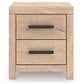 Sanginlane Two Drawer Night Stand
