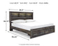 Drystan  Bookcase Bed With 2 Storage Drawers