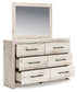 Lawroy Full Panel Bed with Mirrored Dresser and Nightstand