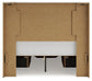 Lawroy Full Panel Storage Bed with Mirrored Dresser and Nightstand