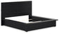 Londer California King Panel Bed with Mirrored Dresser and Chest