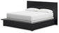 Londer California King Panel Bed with Mirrored Dresser and Chest