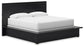 Londer California King Panel Bed with Mirrored Dresser and 2 Nightstands