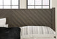 Arkenton California King Panel Bed with Mirrored Dresser and Chest