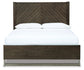 Arkenton Queen Panel Bed with Mirrored Dresser