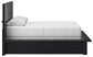 Londer Queen Panel Bed with Mirrored Dresser