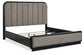 Rowanbeck King Upholstered Panel Bed, Dresser, Mirror and Nightstand