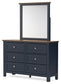 Landocken Queen Panel Headboard, Dresser, Mirror, Chest and Nightstand