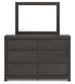 Parlayon King Panel Bed, Dresser, Mirror, Chest and Nightstand