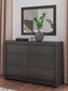 Parlayon King Panel Bed, Dresser and Mirror