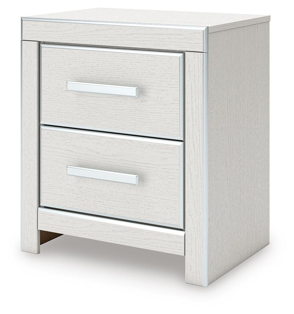 Birmonton King Upholstered Panel Bed, Dresser, Mirror, Chest and Nightstand