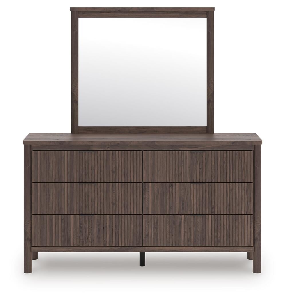 Cadmori Queen Panel Platform Bed, Dresser, Mirror, Chest and Nightstand