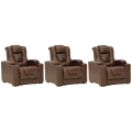 Owner's Box 3pc Power Home Theater Seating