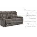 Card Player Power Reclining Sofa and Loveseat