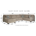 Ballinasloe 3pc Sectional with Chaise