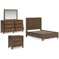 Cabalynn 4pc Queen Panel Bed with Storage Bedroom Set