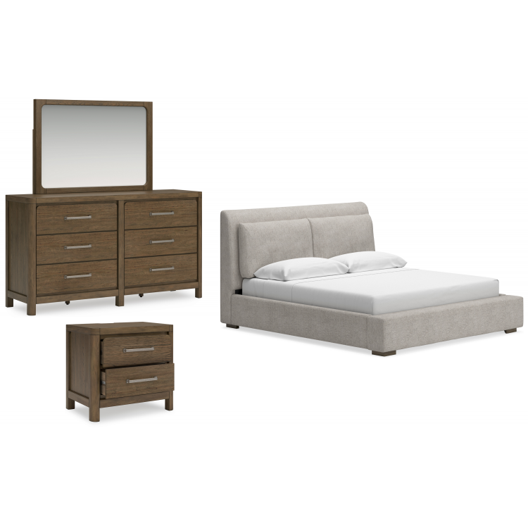 Cabalynn 4pc California King Upholstered Bedroom Set