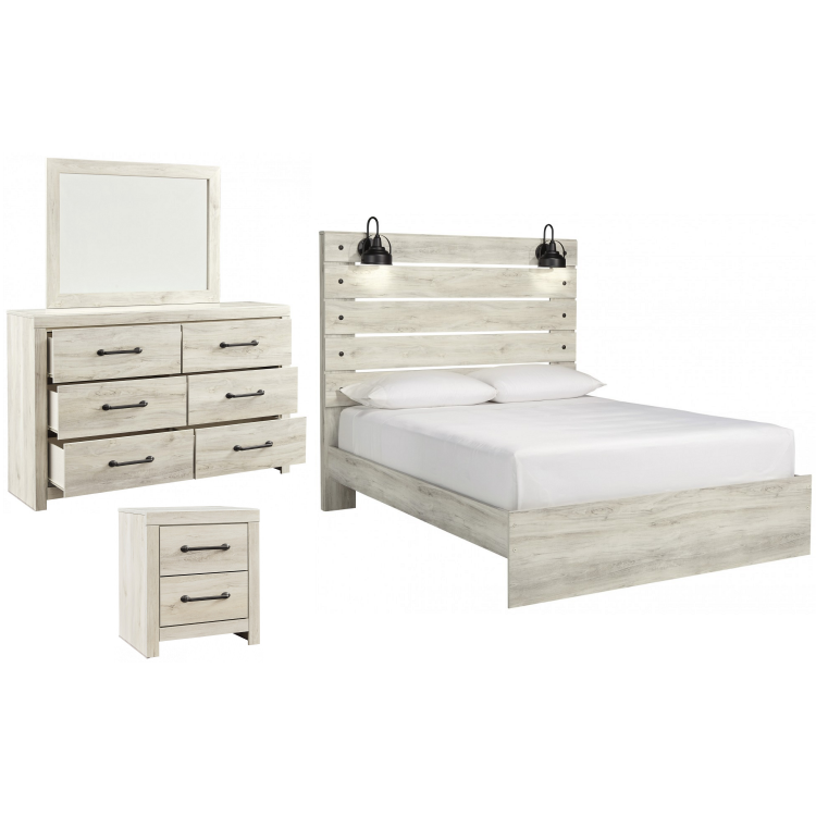 Cambeck 4pc Queen Size Panel Bedroom Set