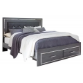 Lodanna 4pc Queen Panel Bed Set with 2 Storage