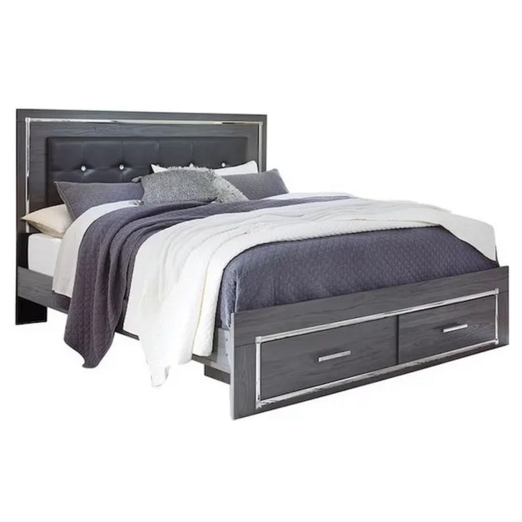 Lodanna Queen Panel Bed with 2 Storage Drawers