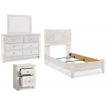 Paxberry 4pc Twin Size Panel Bedroom Set