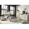 Cambeck 4pc Twin Size Bed Set With 4 Drawer Storage