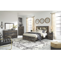 Drystan 4pc Queen Bookcase Bed Set with 2 Storage