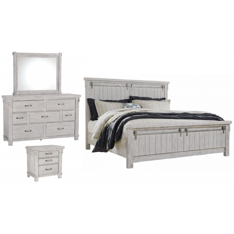 Brashland 4pc Queen Panel Bed Set