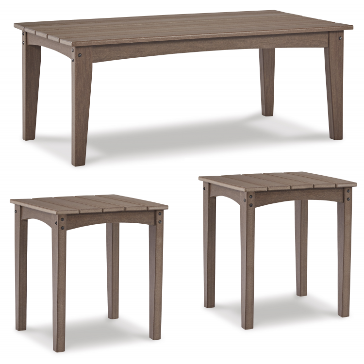 Emmeline - 3pc Outdoor Coffee Table Set