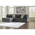 Biddeford 2pc Sleeper Sectional with Chaise