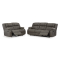 First Base Reclining Sofa and Loveseat Set