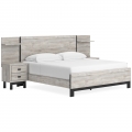 Vessalli 6pc King Panel Bed with Extensions