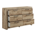 Hyanna Queen Panel Bed with 6 Storage Drawers