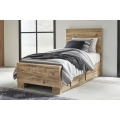 Hyanna Twin Panel Bed with 2 Side Storage