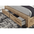 Hyanna King Panel Bed with 4 Storage Drawers