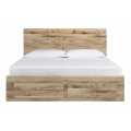 Hyanna King Panel Bed with 4 Storage Drawers