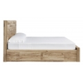 Hyanna King Panel Bed with 6 Storage Drawers