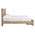 Hyanna Queen Panel Bed with Footboard Storage