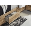 Hyanna 4pc King Panel Bedroom with 6 Drawers Set