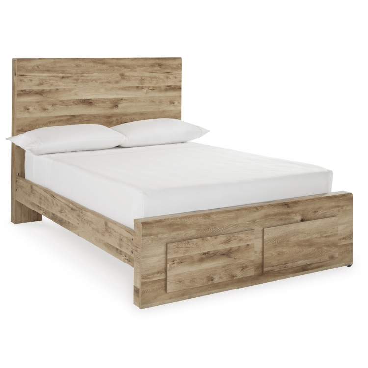 Hyanna - Full Panel Bed with Footboard Storage